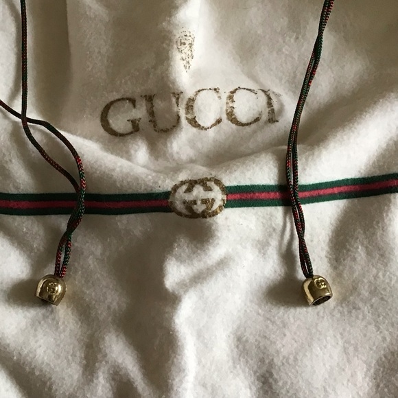 Gucci Authentic Drawstring 100% Cotton Dustbag with Signature Brass GG Balls - Picture 4 of 14